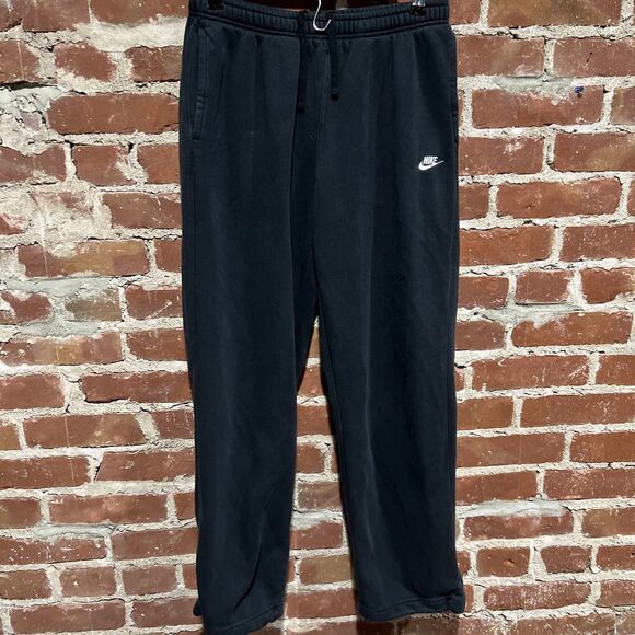 Nike Joggers Men’s M Black Club Fleece Bungee Sweatpants FZ0809-010 - Picture 1 of 4